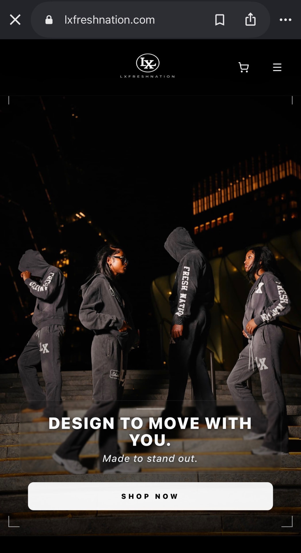 LX Fresh Nation website designed by Crown Lead Digital